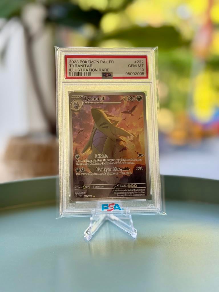 Tyranocif d'Évolution à Paldea PSA 10, Ophalen of Verzenden, Zo goed als nieuw, Overige typen, Foil