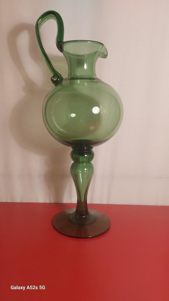 Vintage EMPOLI groene kruik., Ophalen of Verzenden