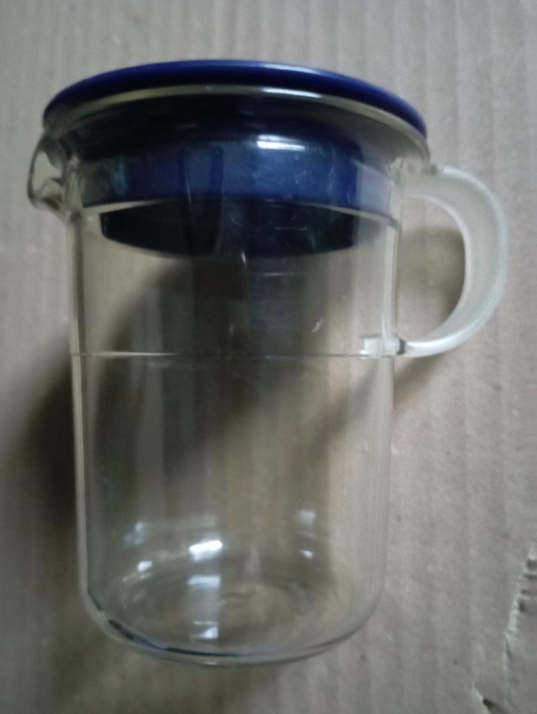 Pichet / pot a lait Tupperware, Enlèvement, Comme neuf, Bleu, Récipient ou Bol