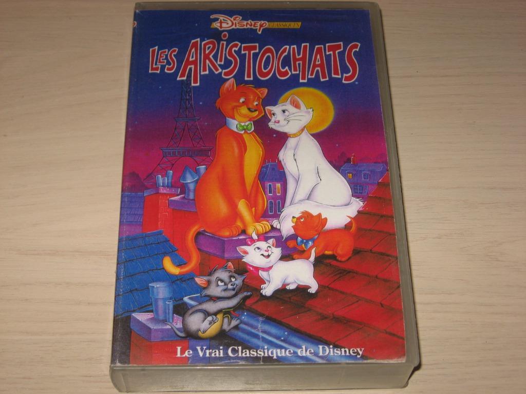 K7 vhs les aristochats, Alle leeftijden, Ophalen of Verzenden, Zo goed als nieuw, Tekenfilm