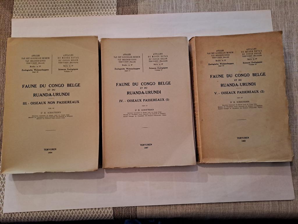 Faune du Congo Belge et du Ruanda-Urundi, Enlèvement, Utilisé, Schouteden