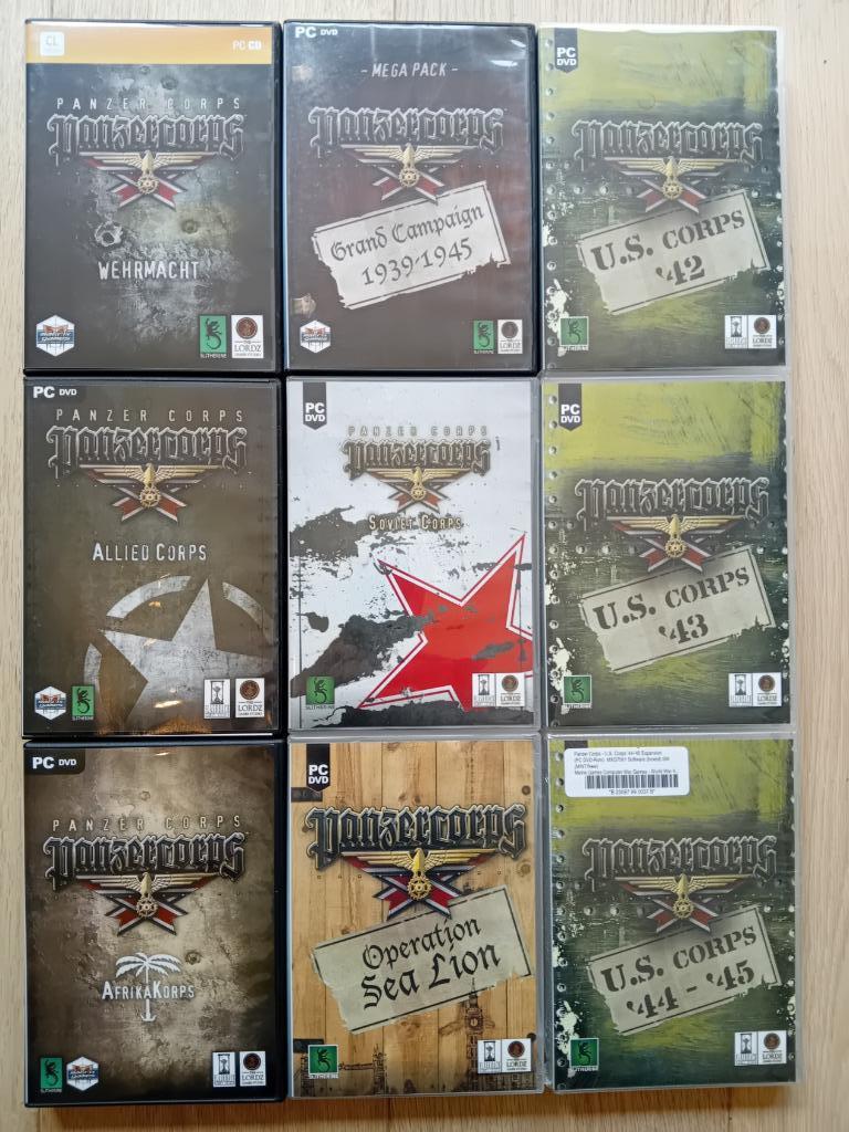 Jeux PC - Panzer Corps Série complète en boîte, Enlèvement ou Envoi, Comme neuf, Stratégie et Construction