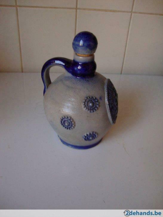 Blauw Frans wijnkruik, Ophalen of Verzenden, Gebruikt