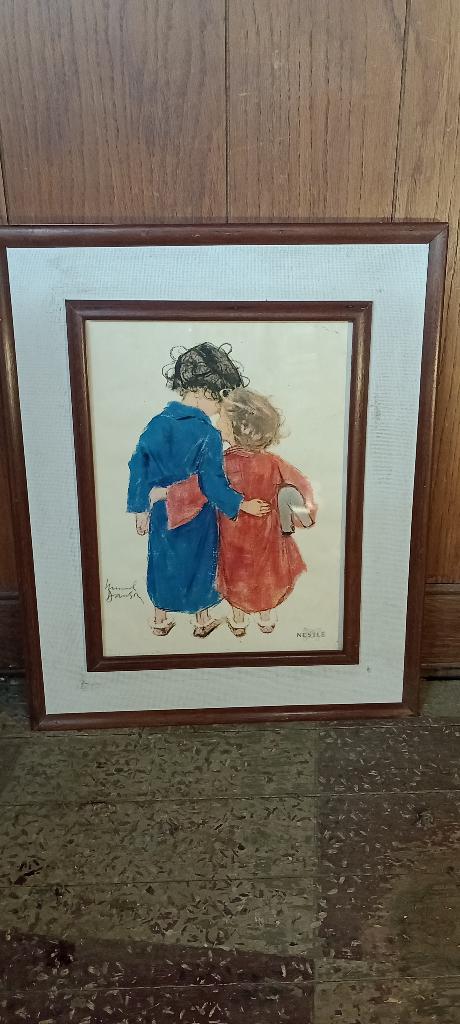 Illustration Muriel Dawson,PUB Bébés Nestlé,1932,41x50,n72, Collections, Marques & Objets publicitaires, Enlèvement ou Envoi, Utilisé