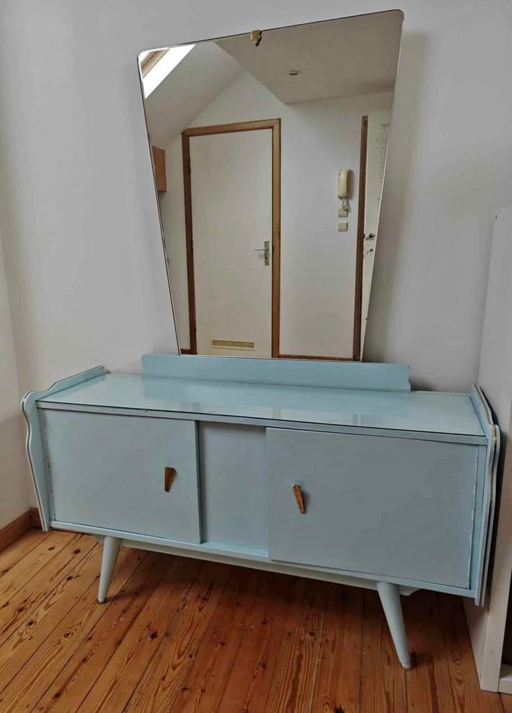 Coiffeuse vintage, Maison & Meubles, Enlèvement, Comme neuf, Bois