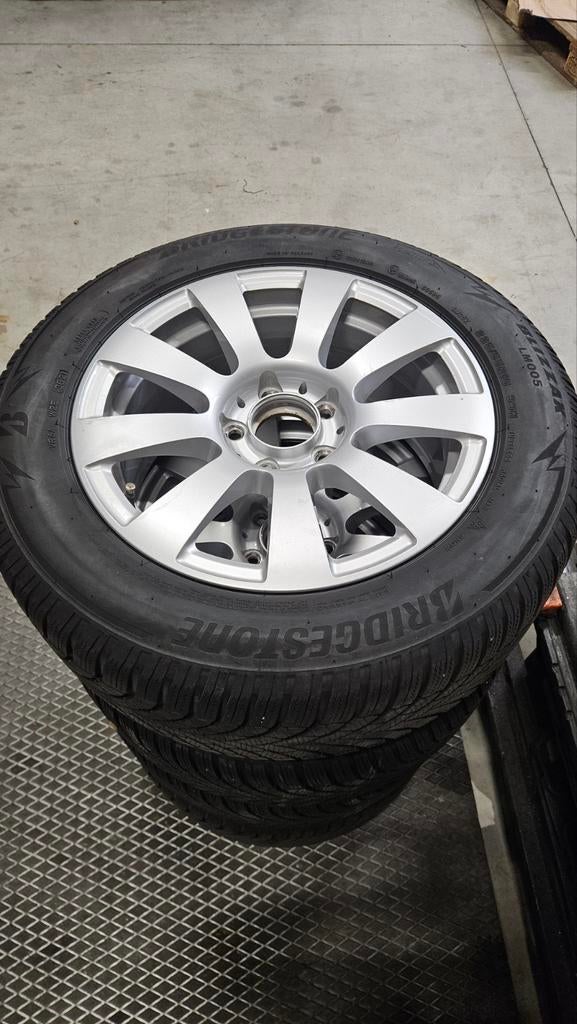 Velgenset met Bridgestone winterbanden Mercedes E-klasse 212, Auto-onderdelen, Banden en Velgen, Ophalen, Winterbanden