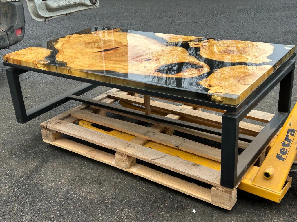 table basse de salon 140x80 neuve, Neuf, 100 à 150 cm, Bois et Résine, Moins de 50 cm