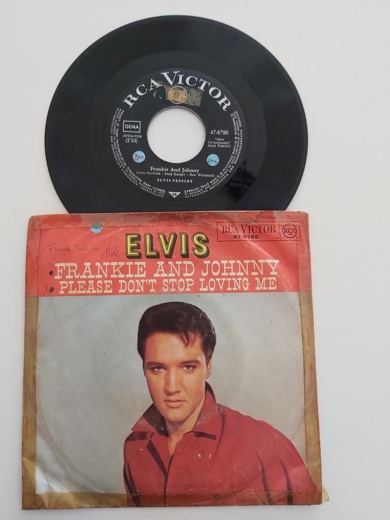 Elvis Presley - Frankie en Johnny, Cd's en Dvd's, Gebruikt, Filmmuziek en Soundtracks, 7 inch, Single