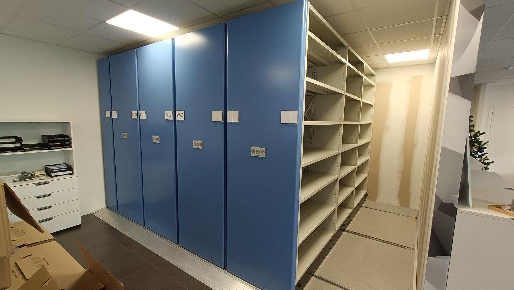 Verrijdbare archiefkast, Ophalen, Gebruikt, Metaal