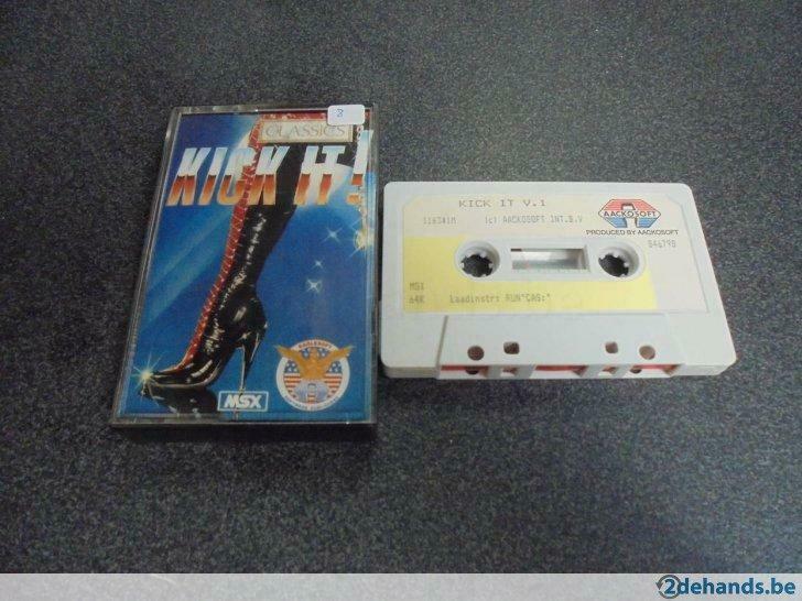 msx - kick it, Games en Spelcomputers, Ophalen of Verzenden, Gebruikt