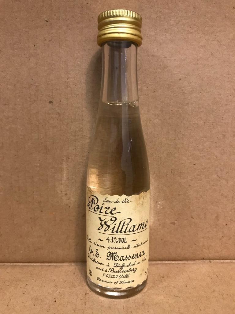 Poire Williams - Massenez - Proefflesje alcohol - 3 cl, Ophalen of Verzenden, Frankrijk, Overige typen, Vol