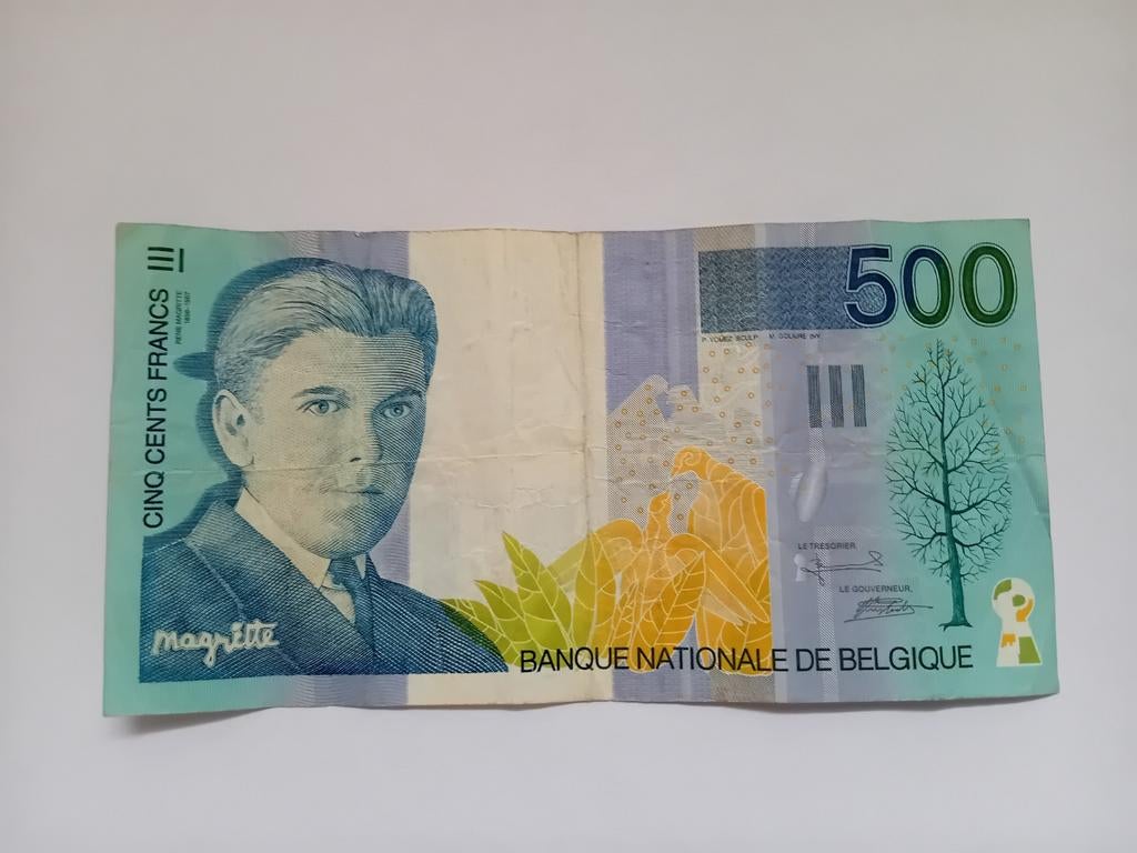 Billet de 500fr Belge Magritte, Envoi, Billets en vrac