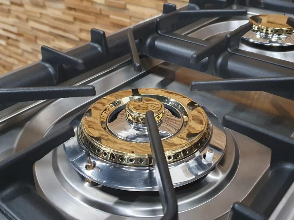 🔥Cuisinière Boretti deluxe 90cm inoxydable 2 fours frytop, Gaz, Classe énergétique A ou plus économe, Enlèvement ou Envoi, Comme neuf