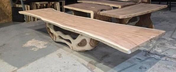 Meubles en tronc d'arbre, bureaux, mobilier, Enlèvement ou Envoi, Neuf, dans son emballage, Boomstamtafel, Info@bomstamtafel.net