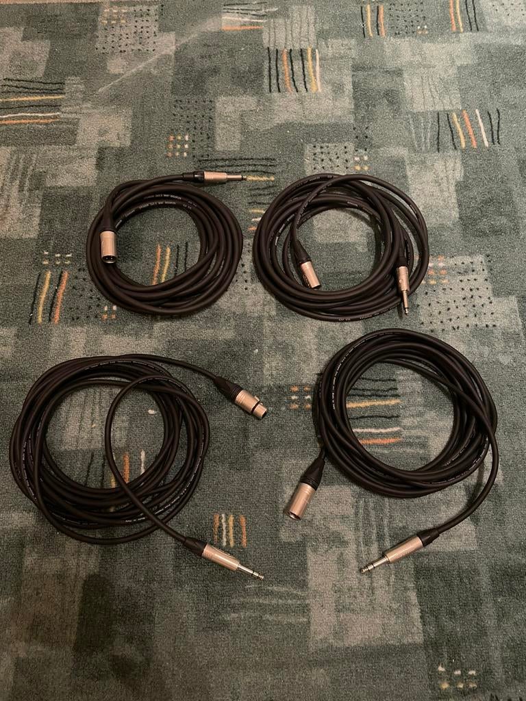 XLR TO JACK CABLES, Enlèvement, Comme neuf