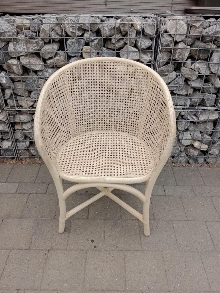 Leuke rieten rotan stoel, Huis en Inrichting, Ophalen, Overige kleuren, Riet of Rotan, Zo goed als nieuw