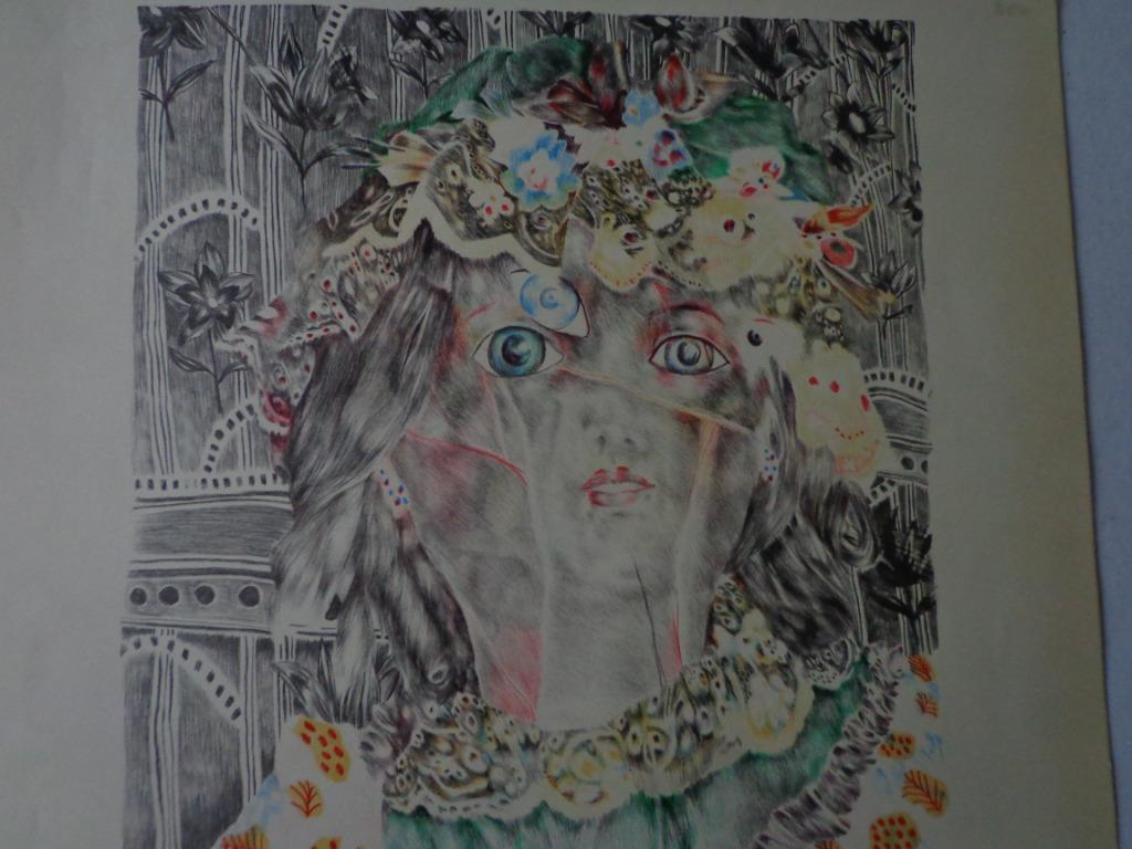 bevreemdende litho in kleur Pierre Vlerick Doll's world 1975, Ophalen of Verzenden