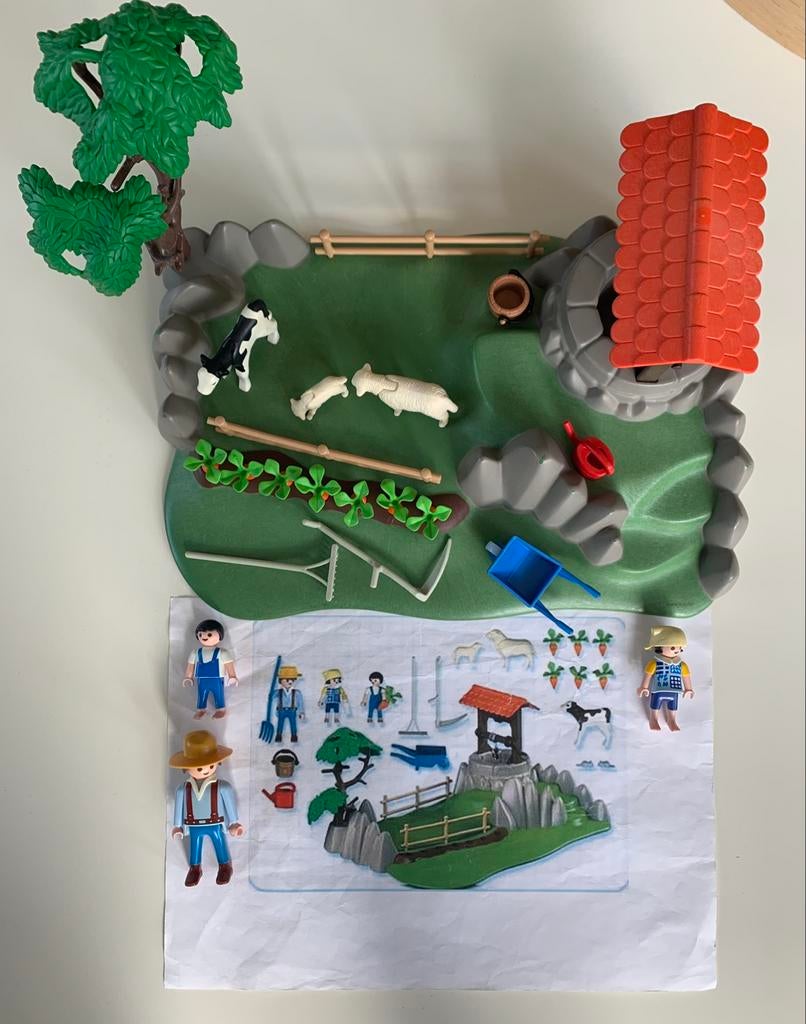 Playmobil 4131 weide/grasveld/boerderij/tuin/boerenleven, Kinderen en Baby's, Speelgoed | Playmobil, Ophalen, Zo goed als nieuw