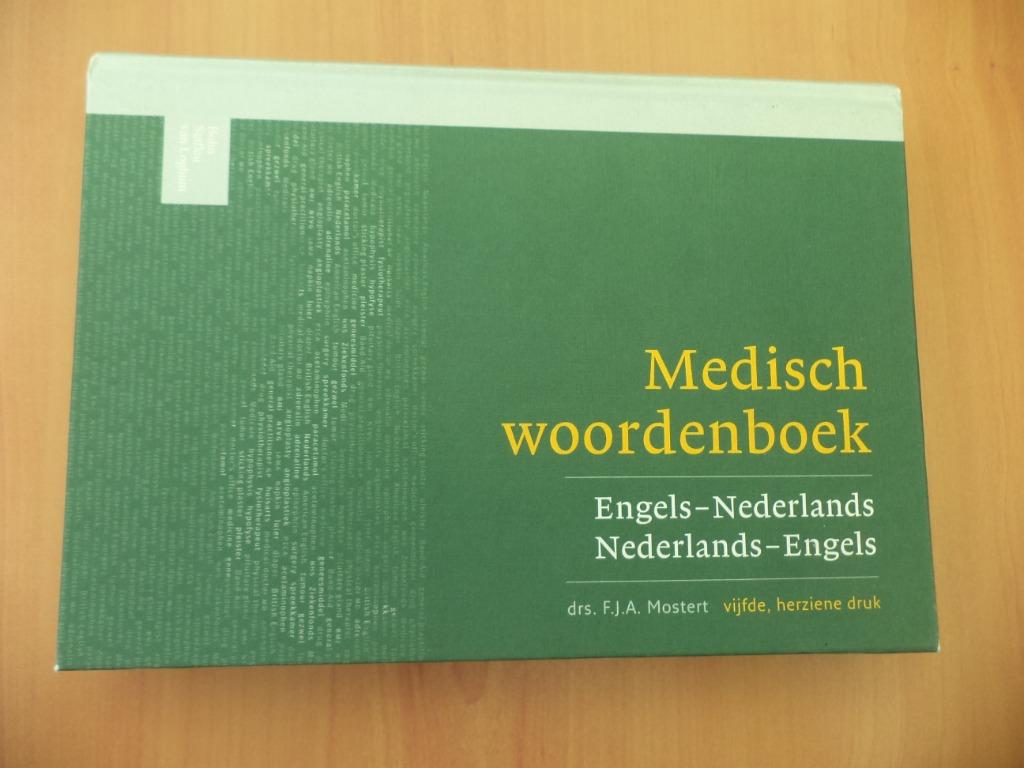 Dictionnaire médical Ned-Eng et Eng-Ned, Enlèvement ou Envoi, Comme neuf, Enseignement supérieur professionnel, Drs F.J.A. Mostert