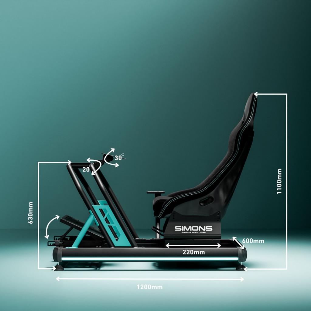 Simons Gaming Solutions S1 Cockpit Raceseat, Consoles de jeu & Jeux vidéo, Consoles de jeu | Accessoires Autre, Neuf, Enlèvement
