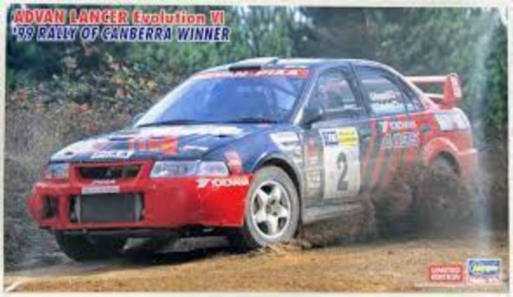 HASEGAWA 20443 advan lancer EVO VI rally camberra 1999 1/24, Overige merken, Auto, Groter dan 1:32, Nieuw