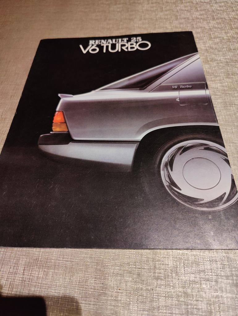 RENAULT 25 V6 Turbo brochure, Enlèvement ou Envoi, Comme neuf, Renault