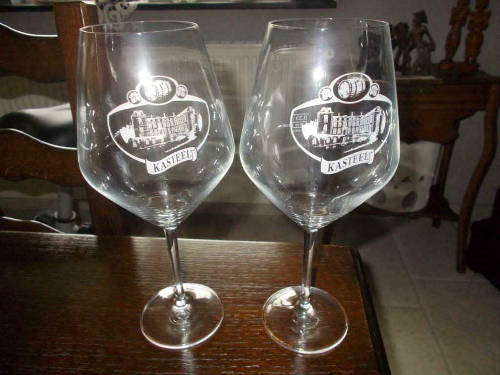 Bierglazen 'Kasteel' (speciaal), Ophalen, Nieuw, Bierglas