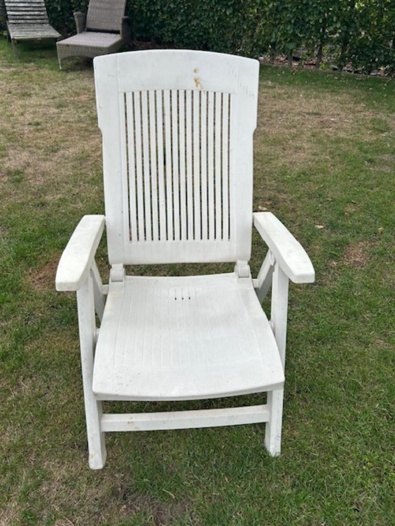 Tuinstoelen (4 stuks), Jardin & Terrasse, Chaises de jardin, Enlèvement, Utilisé, Plastique, Ajustable