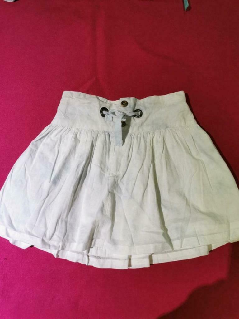 Jupe couleur blanche - bleue marque ikks taille 8 ans, Enlèvement ou Envoi, Comme neuf, Fille, Robe ou Jupe