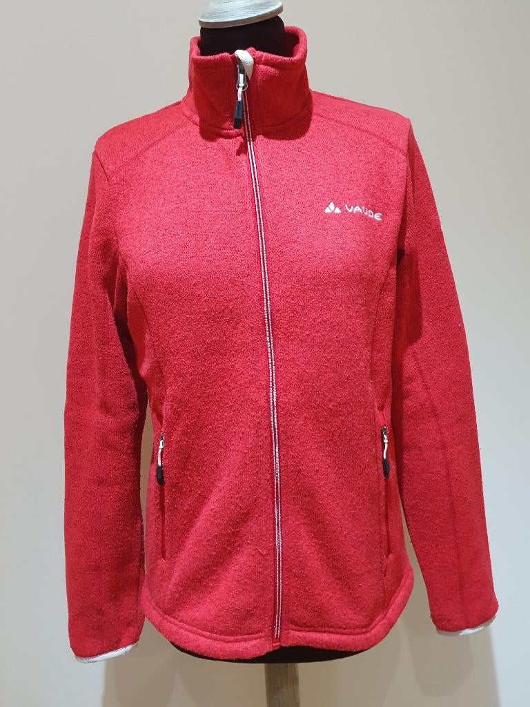 Gilet polaire chaud rouge corail Vaude taille S 38, Taille 38/40 (M), Enlèvement ou Envoi, Rose, Comme neuf