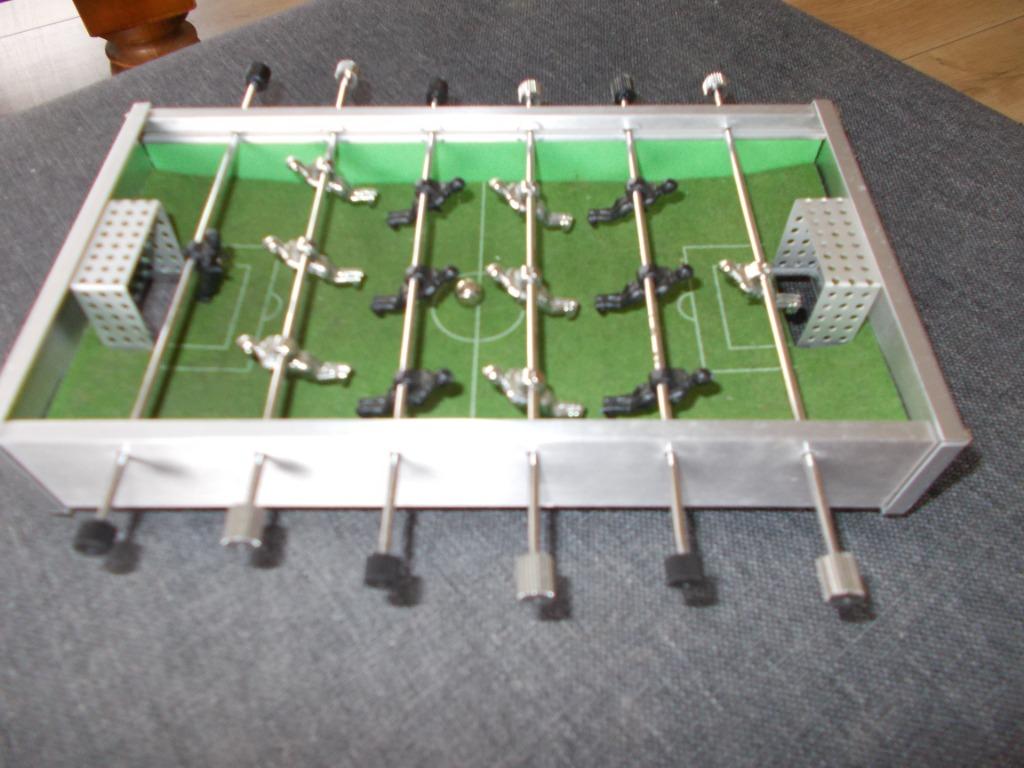 Tafelvoetbalspelletje met 1 balletje in stevig aluminium, Ophalen of Verzenden