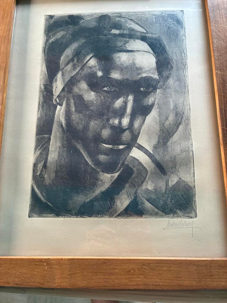 Gravure.  Marius Carion, Antiquités & Art, Enlèvement