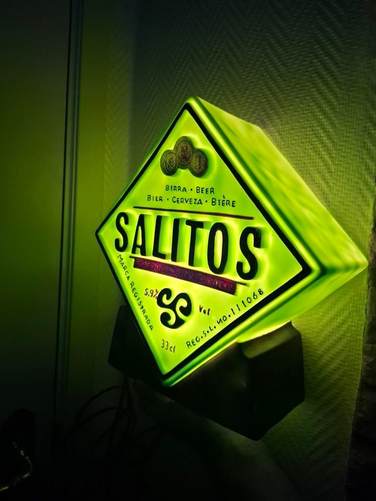 Lichtreclame Salitos bier, Ophalen of Verzenden, Nieuw, Lichtbak of (neon) lamp