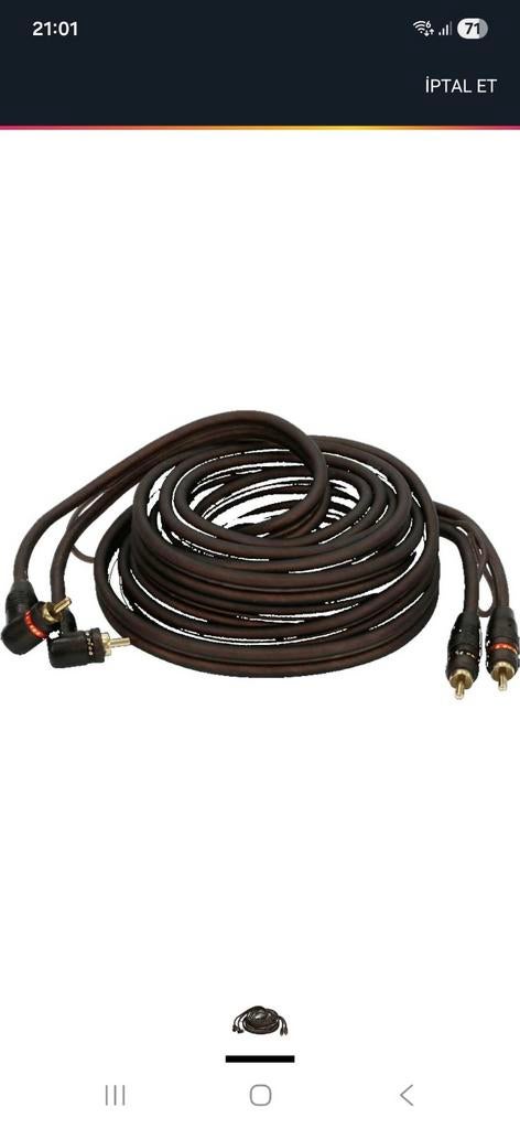 Cable rca 5 m avec mase Ground Zero, Auto diversen, Autospeakers