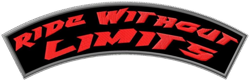 Biker banner patch rocker XL Ride Without Limits, Motoren, Kleding | Motorkleding, Ophalen of Verzenden, Nieuw zonder kaartje