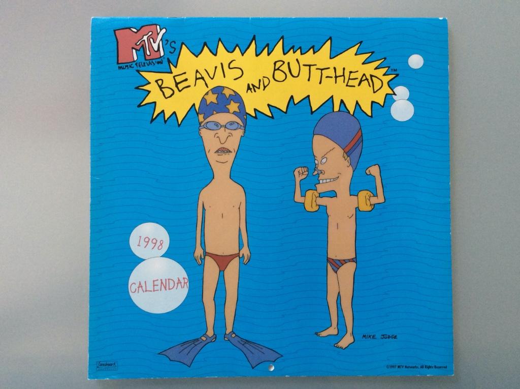 Beavis and Butt-Head calendar 1998 avec poster !, Ophalen of Verzenden, Jaarkalender, Zo goed als nieuw