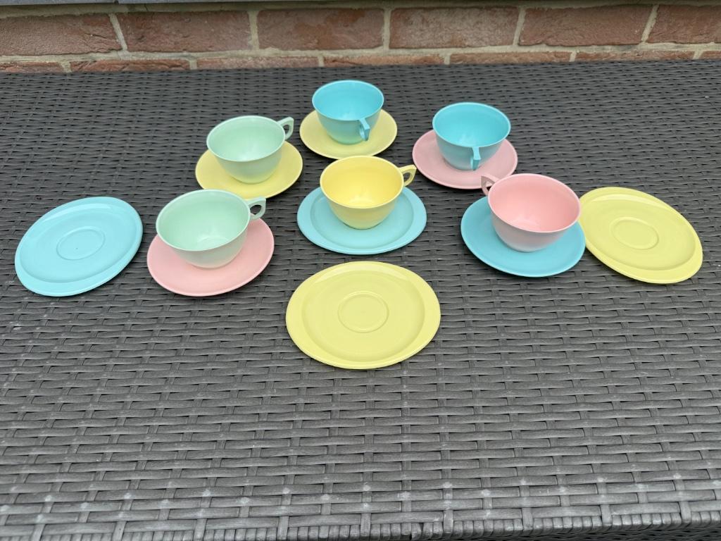 Zeldzame luxe Elysée melamine koffieset, Ophalen of Verzenden