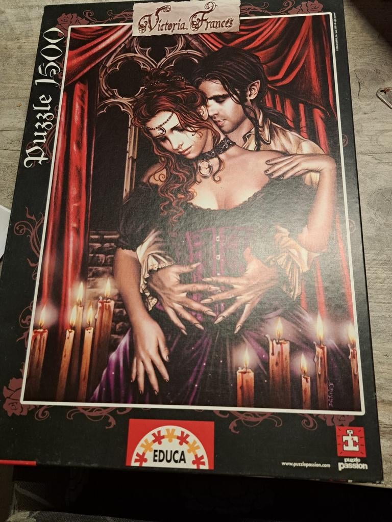Mooie puzzel, Victoria Frances - The lovers, Ophalen, 500 t/m 1500 stukjes, Zo goed als nieuw, Legpuzzel