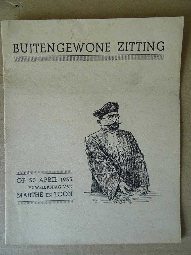 Curiosa Buitengewone zitting  Rechtbank 1935 Huwelijksdag, Antiek en Kunst, Ophalen of Verzenden