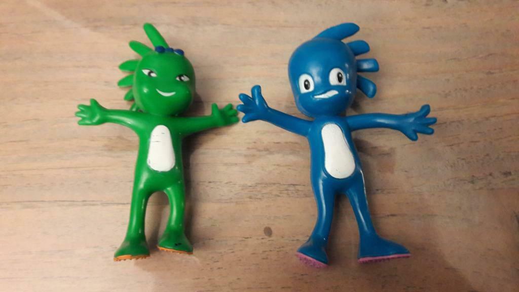 2 figurines années 80 marquées "Noël" 10cm, Collections, Enlèvement ou Envoi, Utilisé, Autres types