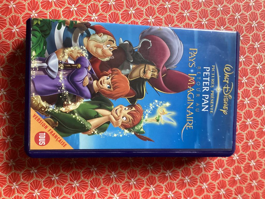 Cassette Disney Peter Pan, Enlèvement, Peter Pan ou Pinocchio, Comme neuf, Autres types