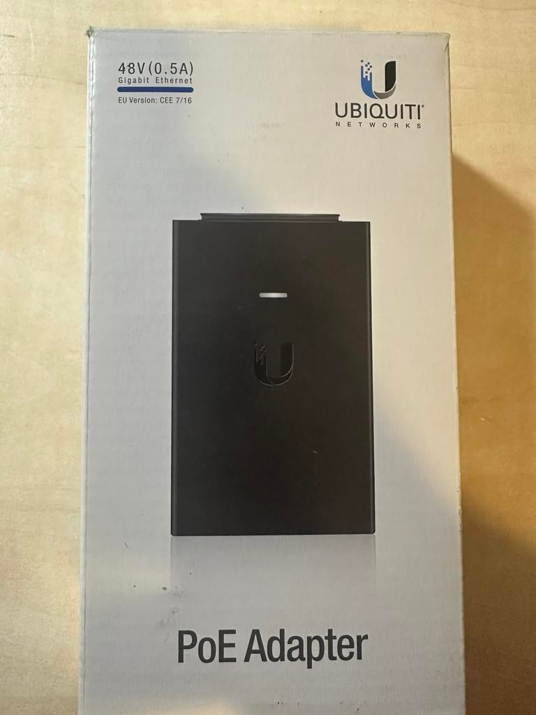 Injecteur adaptateur PoE Ubiquiti - 48 V/0,5 A, Enlèvement ou Envoi, Neuf
