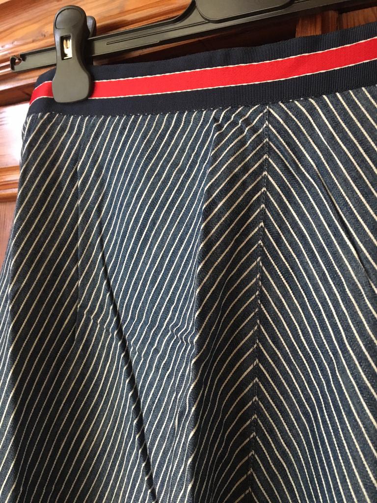 Gestreepte rok van Pauline B, Kleding | Dames, Blauw, Ophalen of Verzenden, Zo goed als nieuw, Knielengte