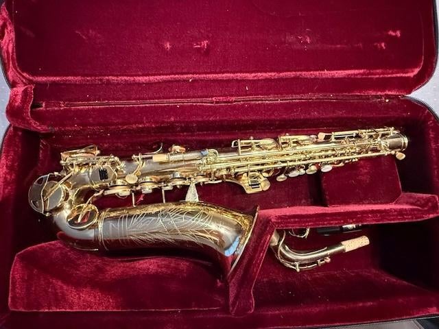 Altsax Evette, Muziek en Instrumenten, Ophalen, Gebruikt, Alt, Met koffer