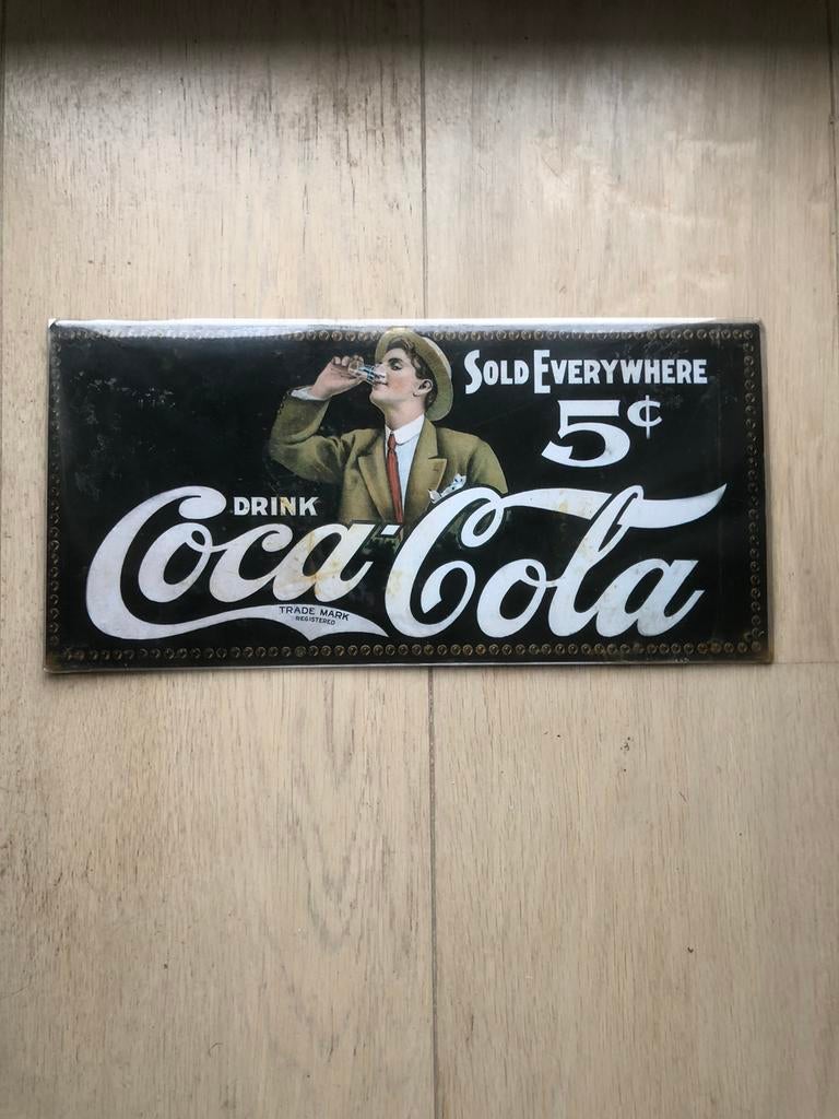 Reclamebord Coca-Cola., Verzamelen, Merken en Reclamevoorwerpen, Zo goed als nieuw, Reclamebord, Ophalen