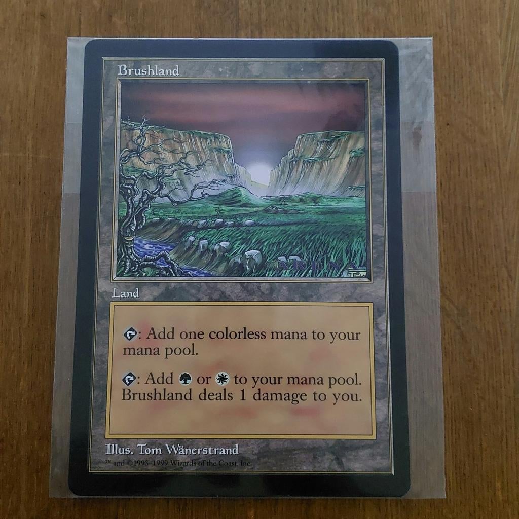 MAGIC THE GATHERING  - JUMBO CARD  - BRUSH LAND, Enlèvement ou Envoi, Neuf, Cartes en vrac
