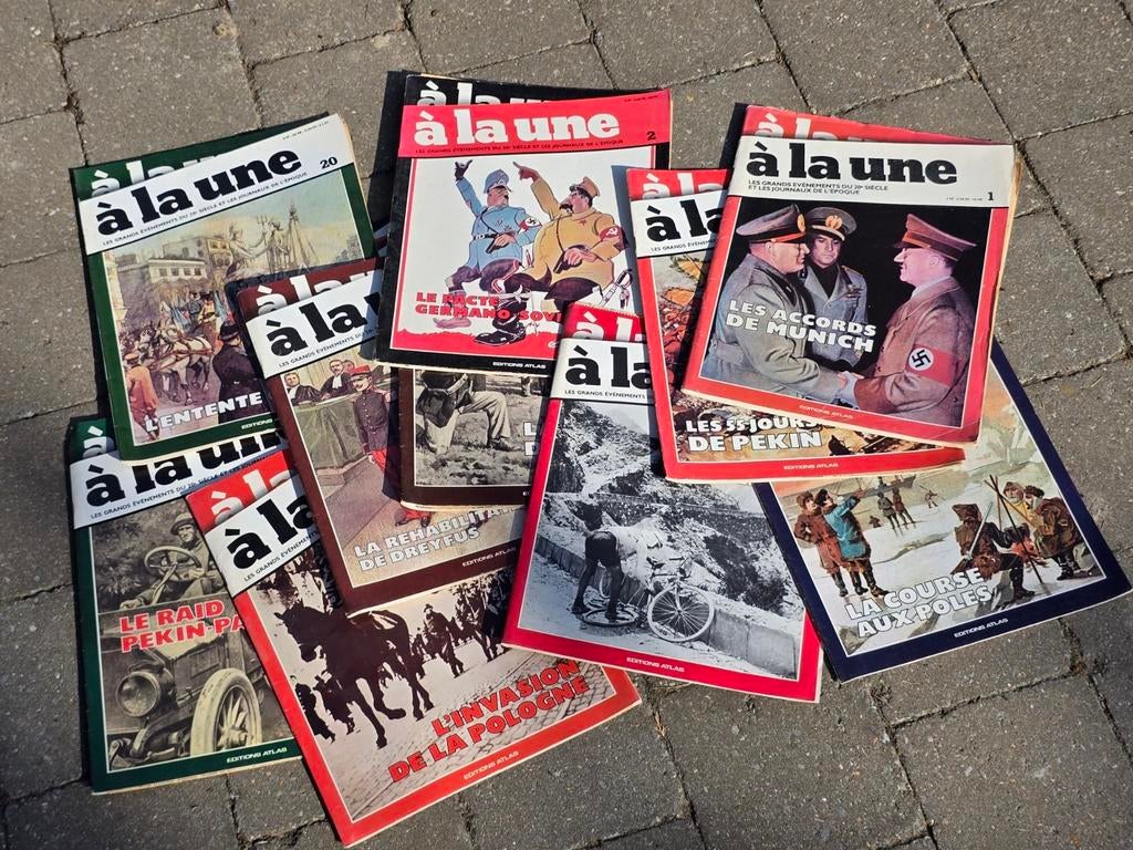 A la une : historie van grote events 20e E : 13 magazines, Verzamelen, Ophalen