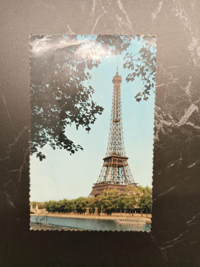 Postkaart uit 1950 van ijfel toren., Verzamelen, Ophalen