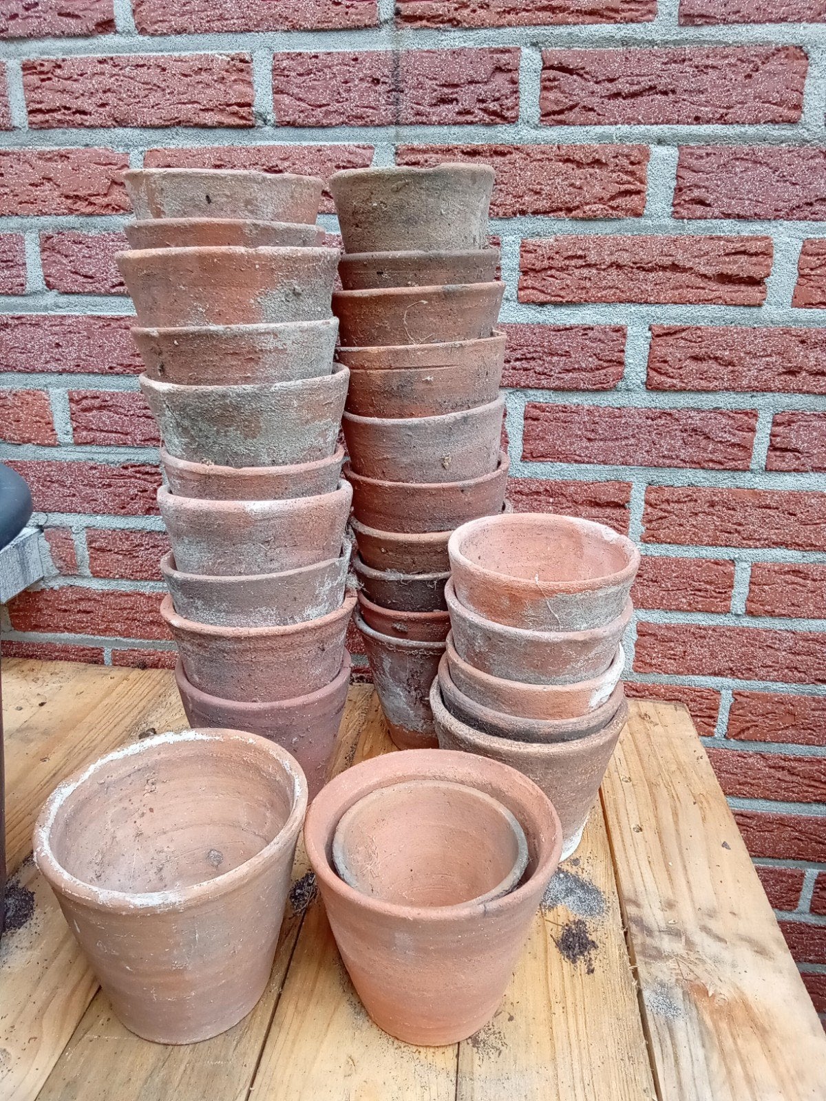 oude bloempotjes, Tuin en Terras, Ophalen