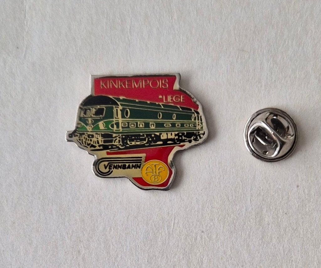 Pin's Train : Kinkempois Liège Vennbahn, Collections, Enlèvement ou Envoi, Comme neuf, Transport, Insigne ou Pin's